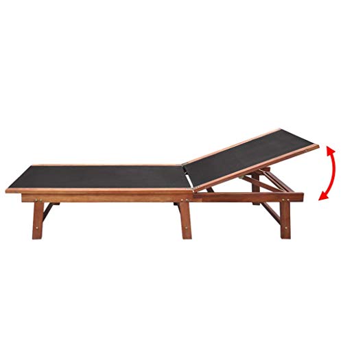 K&A company Sunlounger Acacia Wood