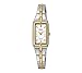 Seiko Women's Two-Tone White Dial Solar Dress Watch