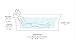 Kohler 6367-0 Stargaze 72-Inch X 36-Inch Freestanding Bath with Fluted Shroud and Center Drain, White, 1-Pack, 60 Or More Gallons