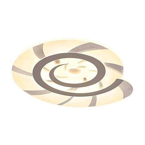 Ruanpu Modern Art Deco White Ceiling Light Snail Shaped Design Led