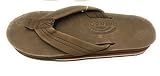 Rainbow Sandals Womens Premier Leather Double Layer Arch Wide Strap - Expresso Medium