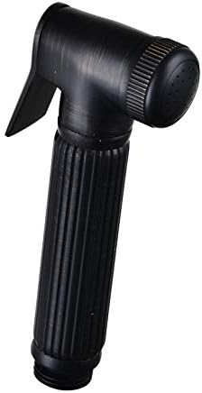 Bidet Sprayer for Toilet Shower Hand-held Brass Fashion Barthroom Portable Cloth Washer Disaper Sprayer Head Black
