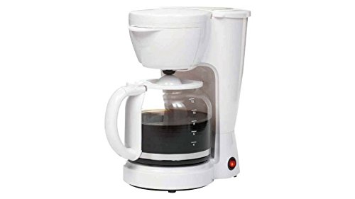 Click Here to See More Images Single Carafe Coffee Maker with power Indicator Lights, 5-cup Drip white 120V/60Hz/900W