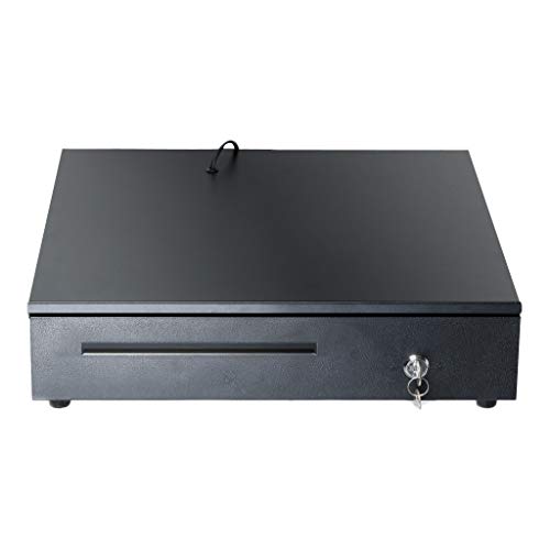 Nesee Cash Register Drawer Box Portable Money Lock Storage with Removable Tray, 5Bill/5Coin Works Compatible POS Printers Cash Box (Ship from US)