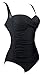 AnniBlue Women Elegant 50’s Pin Up One Piece Swimsuit Monokinis