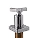 JOMOO 8 inch Brass Widespread Bathroom Sink Faucet 2 Handles 3 Holes Deck Mounted Waterfall Lavatory Factory with Ceramic Valve and Faucet Supply Hoses Chrome