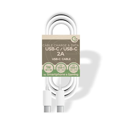 GreenJoy -Charging and Data Cable Type-C/Type-C 5V/2A - 1m - White