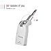 Muslady Guitar System Transmitter & Receiver 2.4G Wireless Built-in Rechargeable Lithium Battery 30M Transmission Range for Electric Guitar Bass (Silver)