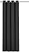 Utopia Bedding Blackout Room Darkening Curtain for Bedroom Grey - 1 Panel - 52x84 Inches Long - 8 Grommets/Rings per Panel - 1 Tie Back Included