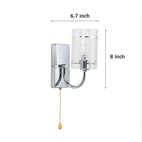 Modern Sconce Wall Lights Fixtures Lighting E27 Wall Mounted Bedside Lamps 110V Glass Sconces Led Wall Lamp Home Decor Lights JiFengCheng HGSS-002-1