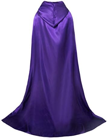 Aricy Unisex Full Length Hooded Cape Halloween Role Play Cloak Costume 59-71 inches