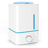 ASAKUKI Essential Oil Diffuser, 1500ml Humidifier for Large Home, Business Gifts, Super High Aroma Output, Cool Mist Spray, Whisper Quiet, Well Built 1.5L Vaporizer- Lasts Up to 20hrs