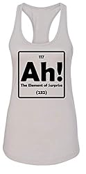 Ladies Tank Top Ah! The Element of Surprise Silver XL