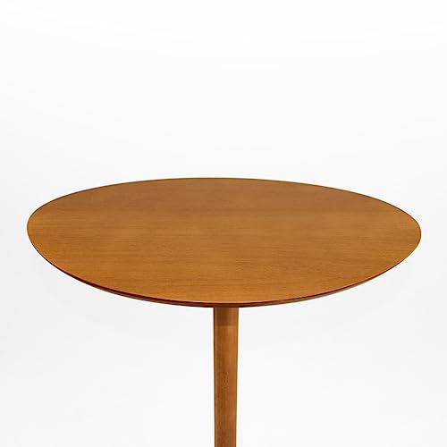Mesa Lateral Monopé Laminada Design Orgânico 35x50cm (Mel)