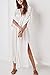 Women's Lace Swimsuit Cover Beach Kimono Cardigan Maxi Beach Dress. (White, XL)