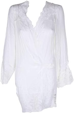 in Bloom White Lace Trim Kiss The Sky Wrap M