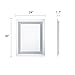 CO-Z Modern LED Bathroom Mirror, Dimmable Rectangle Lighted Touch Wall Mirror with Lights and Dimmer, Wall Mounted Contemporary Light Up Vanity Cosmetic Backlit Bathroom Mirror (24