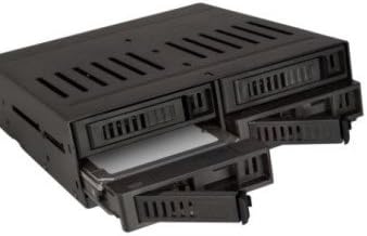 Hard Rack 4x2.5'' SATA HDD/SSD Mobile Rack HotSwap Backplane Cage for 5.25-Inch Bay