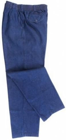 Falcon Bay Big Mens Full Ealstic Waist Denim Pant (Big &amp; Tall and Regular Sizes),Denim,48W x 32L
