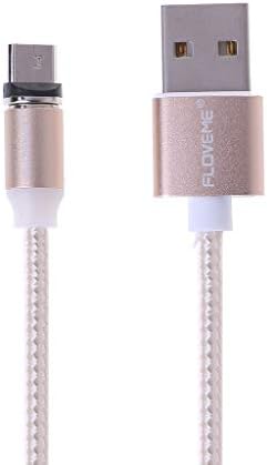 hgfcdd FLOVEME Magnetic Cable 1m Braided Mobile LED Type C Micro USB Magnet Charger Cable
