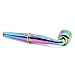 Detachable Zinc Alloy Pipe - Virtuosity Special Aesthetic Feeling Metal Pipe for Herbs with Scraper, Screen, Cleaning Brush & Zipper Case (Rainbow)