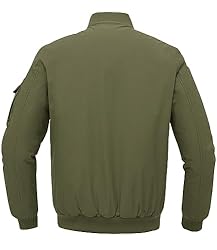 BGOWATU Men's Jacket Windproof Quilted Bomber