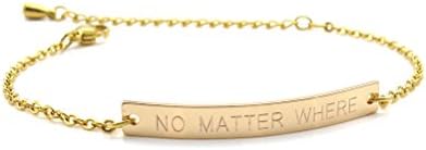 No Matter Where Bracelet Girlfriend Bracelet Sisters Bracelet BFF Gift