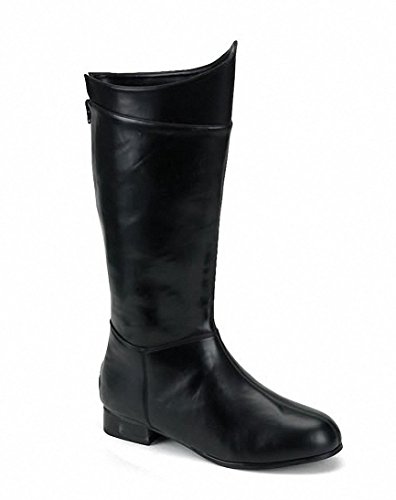 Ellie Shoes Men's 1"Heel Superhero Boot Sizes) S BLKP