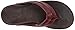 OLUKAI Mea Ola Men's Beach Sandals, Premium Leather Flip-Flop Slides, Compression Molded Footbed & Comfort Fit, Laser-Etched Design
