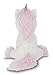 Bearington Collection Lil’ Dreamer Cuddly Unicorn Plush - 8-Inch White & Pink - Soft & Huggable Pastel Unicorn Stuffed Animal for Girls Age 6
