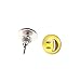 YEYULIN Round Yellow Resin Stud Earrings Girl 36 pairs Jewelry
