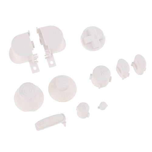 ABXYZ Buttons +Thumbstick D-pad Triggers Full Buttons Mod Set for NGC Gamecube Controller White Color