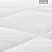 MALOUF SLEEP TITE Quilted Mattress Pad with Soft Down Alternative Fill - Hypoallergenic - Twin , White