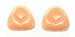 mollensiuer Women's Triangle-Shaped Bra Inserts Silicone Breast Enlargement Enhancer Shaper Push up Bra Pads (Nude)