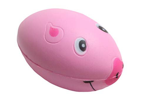 Curious Minds Busy Bags Bulk 12 Cute Pig Football Foam Stress Balls - Sensory, Stress, Fidget Toy - Reward, Classroom Small Novelty Toy Party Favors - Thumbnail 2