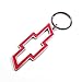 Chevrolet 3D Red Bowtie Logo Key Chain