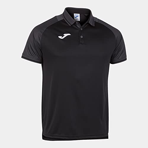 Joma Herren Essential Ii Poloshirt, Schwarz-anthrazit, XXS