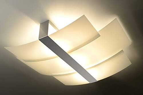 SOLLUX Steel Lighting LED Light Bulb Minimalist Design Lampshade Easy Installation Celia Chrome Ceiling Lamp - Image 5