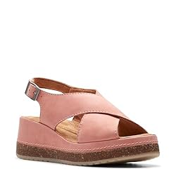 Clarks Women's Kassanda Step Wedge Sandal, Peach