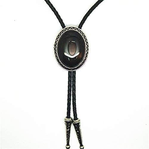 KeCol Adult Western Native American Indian Vintage Agate Bolo Tie Necktie