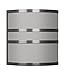 Monument 617605 Brushed Nickel Wall Sconce With Accents, 10 In.