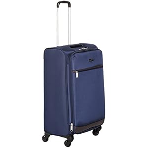 AmazonBasics 74 cm Navy Blue Softsided Check