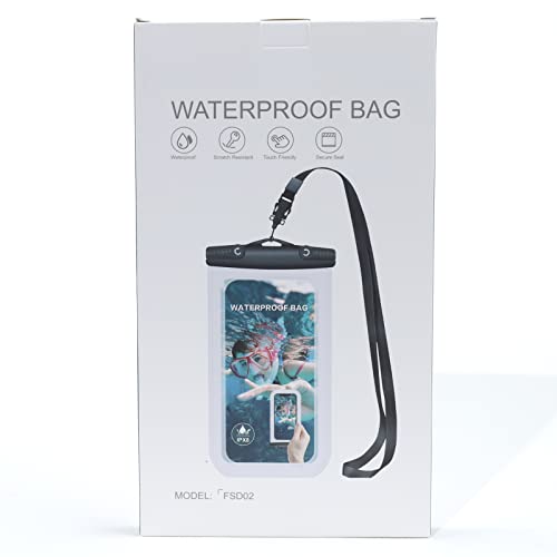 Mohard wasserdichte Handyhülle, Unterwasser IPX8 Wasserfeste Handytasche mit Umhängeband für Schwimmen & Tauchen, Waterproof Phone Case Kompatibel mit iPhone 15/14/13/12, Galaxy bis zu 7\