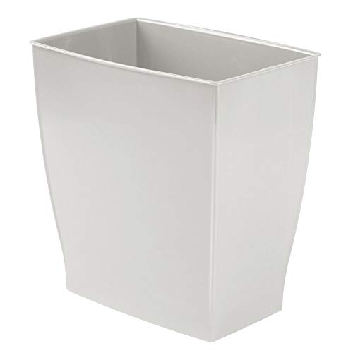 mDesign Rectangular Trash Can Wastebasket, Small Garbage Container Bin