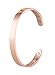 theramode Copper Bracelet - For Magnetic Therapy in Unisex Rose Gold with 8 Powerful Magnets - Helps Rheumatoid Arthritis, Wrist Pain Relief, Circulation, Carpal Tunnel & General Health Benefits