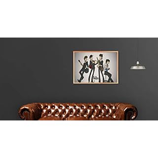 Poster The Beatles Anime Version Wall Art - Les Beatles, Paul McCartney, John Lennon, RIngo Starr, George Harrison Poster The Beatles Anime Version Wall Art – Image 3