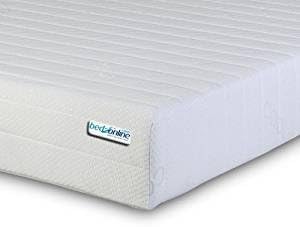 BEDZONLINE 4FT6 DOUBLE MEMORY FOAM MATTRESS WITH REFLEX MIQRO QUILTED EXCLUSIVE COVER UK MANUFACTURED FREE EXPRESS DELIVERY