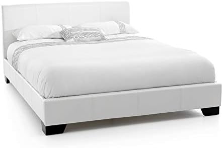 Como Bed 3 Colours Option Faux Leather Frame 3ft Single, 4ft Small Double, 4ft6 Double, 5ft King, 6ft Queen Size High Head End and Low Foot End Board.