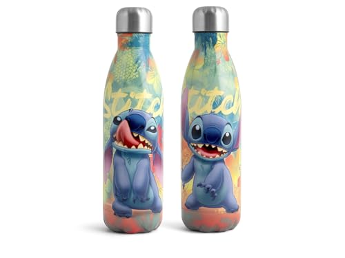 Home -Stitch Hawaii Isolierflasche, Edelstahl 18/10, Stitch-Figur, 0,5 l, auslaufsicher, keine Kondensation, BPA-frei