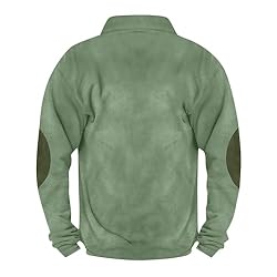Mens Quarter Zip Pullover Vintage Fashion Long